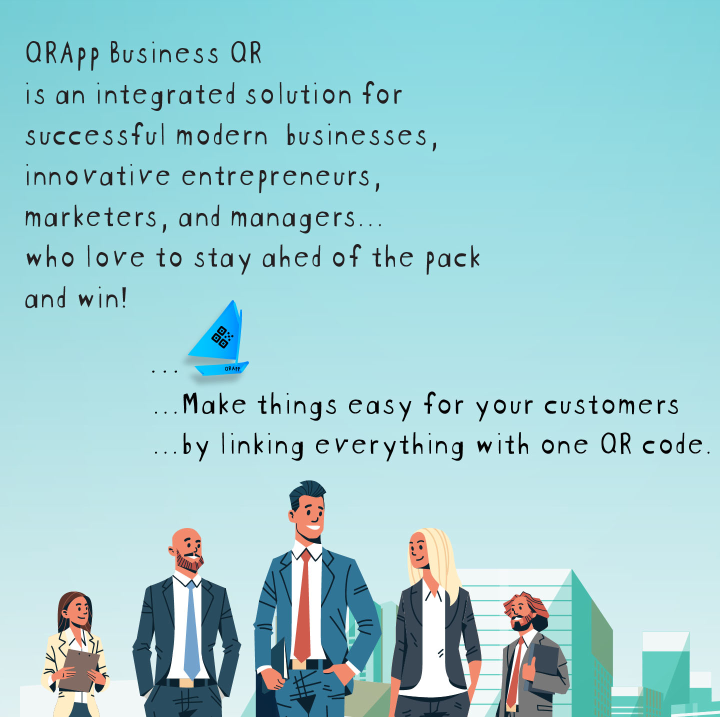 QRApp Business QR is an integrated solution with many tools for successful modern businesses, owners, manager, and marketers. Grow your retail business. Build a long term relationship with your customers. 